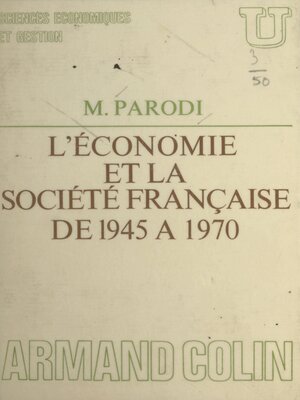 cover image of L'économie et la société française de 1945 à 1970